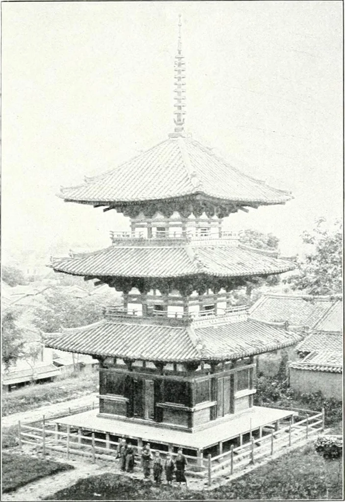 An illustration from Die Architektur der Kultbauten Japans, 1907, leaf 313