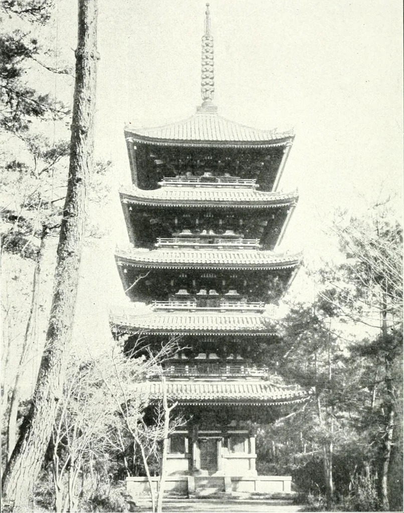 An illustration from Die Architektur der Kultbauten Japans, 1907, leaf 316