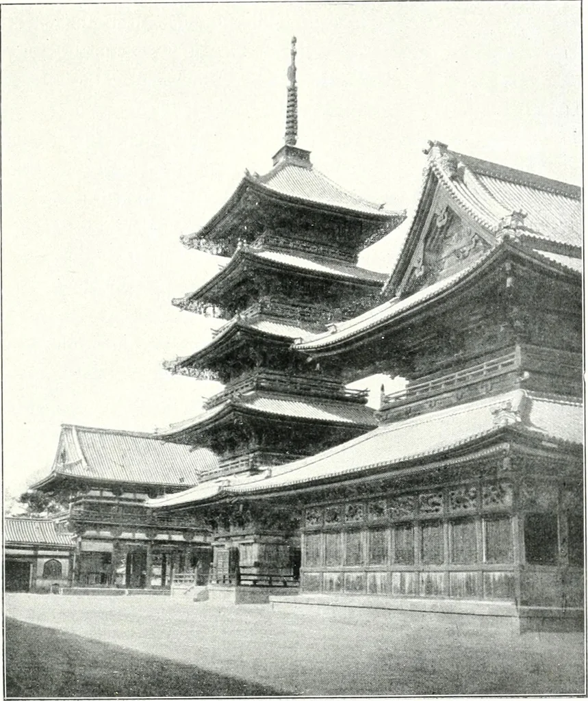 An illustration from Die Architektur der Kultbauten Japans, 1907, leaf 319