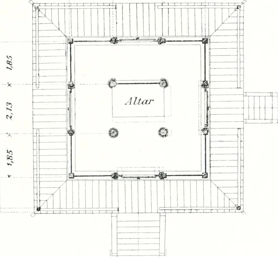 An illustration from Die Architektur der Kultbauten Japans, 1907, leaf 341