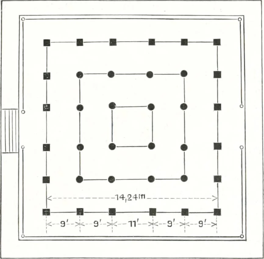 An illustration from Die Architektur der Kultbauten Japans, 1907, leaf 349