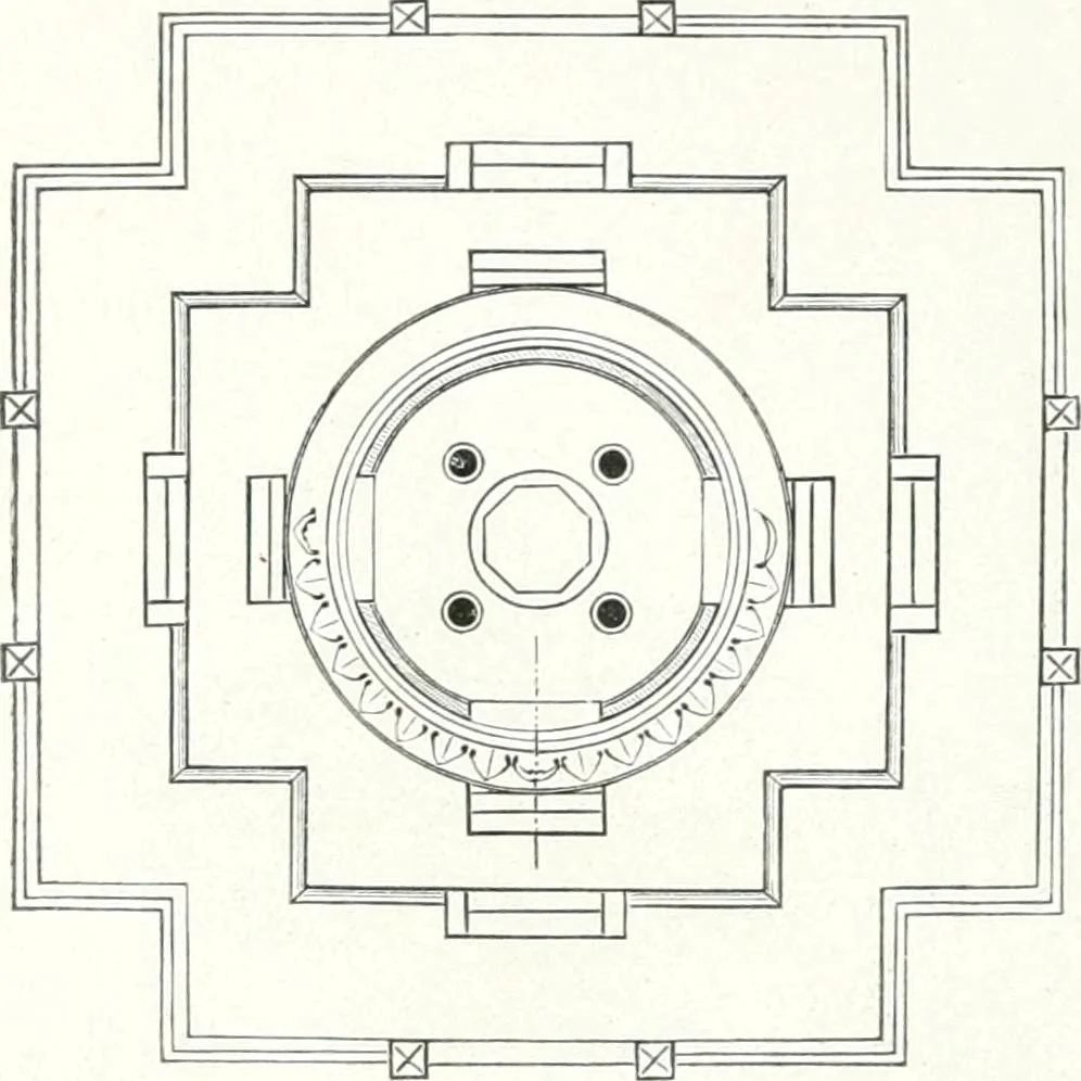 An illustration from Die Architektur der Kultbauten Japans, 1907, leaf 352