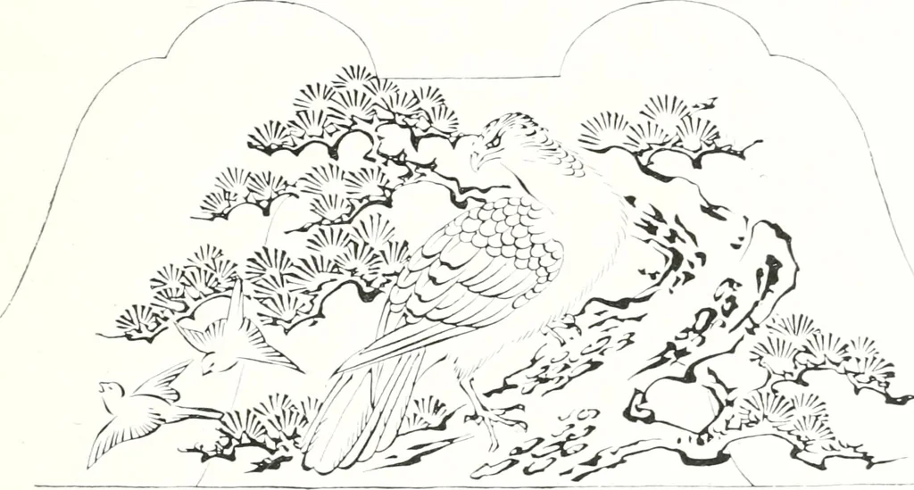 An illustration from Die Architektur der Kultbauten Japans, 1907, leaf 57