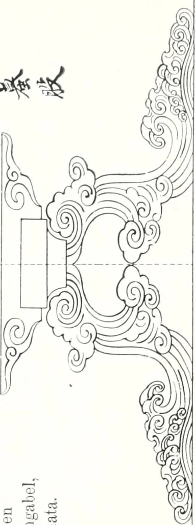 An illustration from Die Architektur der Kultbauten Japans, 1907, leaf 61