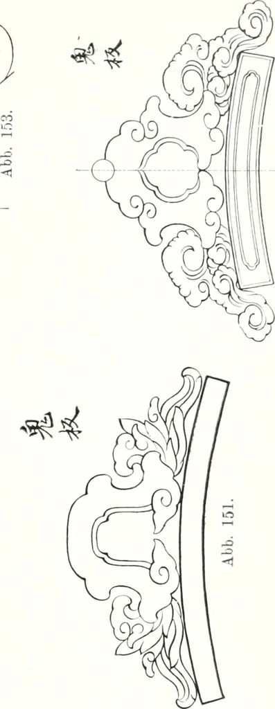 An illustration from Die Architektur der Kultbauten Japans, 1907, leaf 91