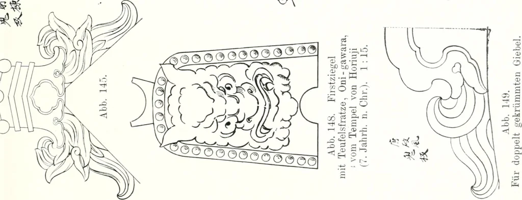 An illustration from Die Architektur der Kultbauten Japans, 1907, leaf 91