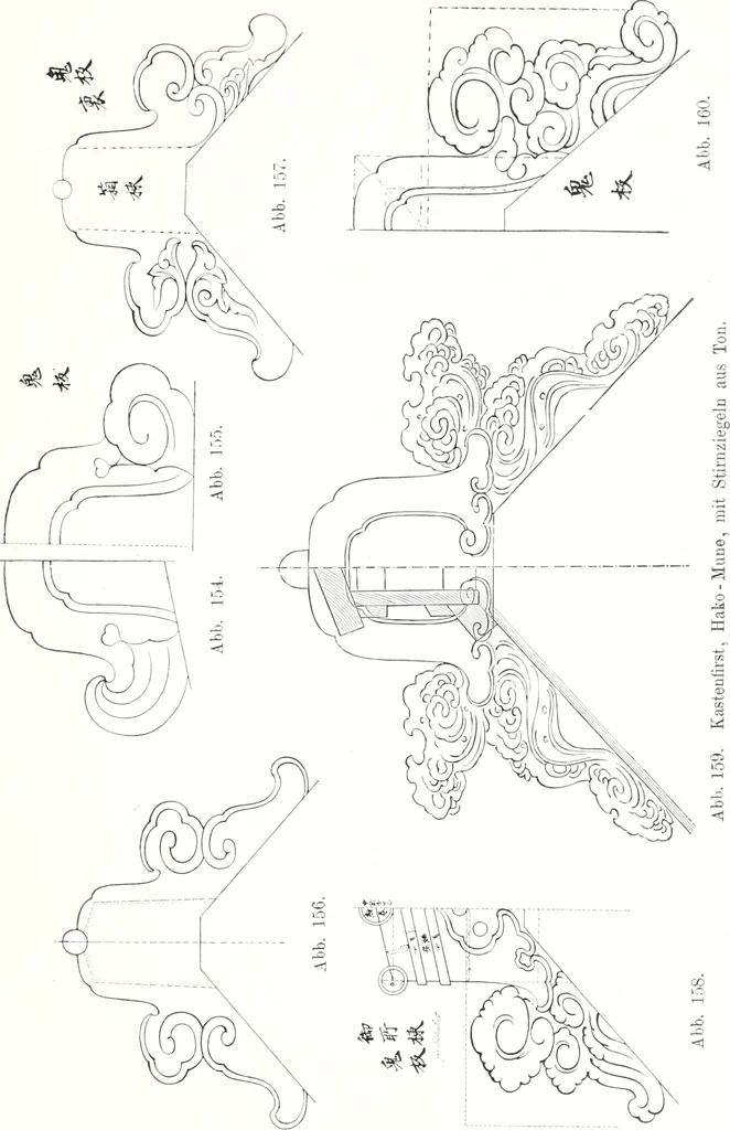 An illustration from Die Architektur der Kultbauten Japans, 1907, leaf 93