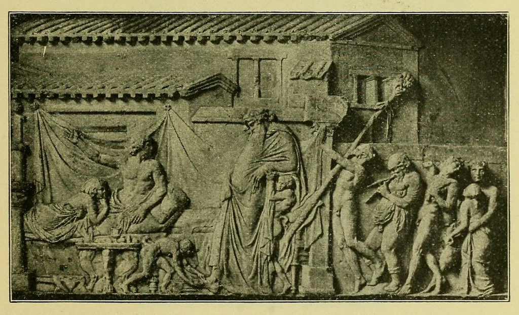 An illustration from Die archäologischen Sammlungen, 1920, leaf 67