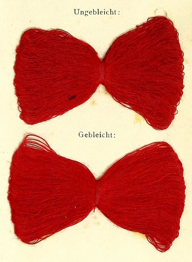 An illustration from Die auf der Faser erzeugten unlöslichen Azofarben, 1898, leaf 57