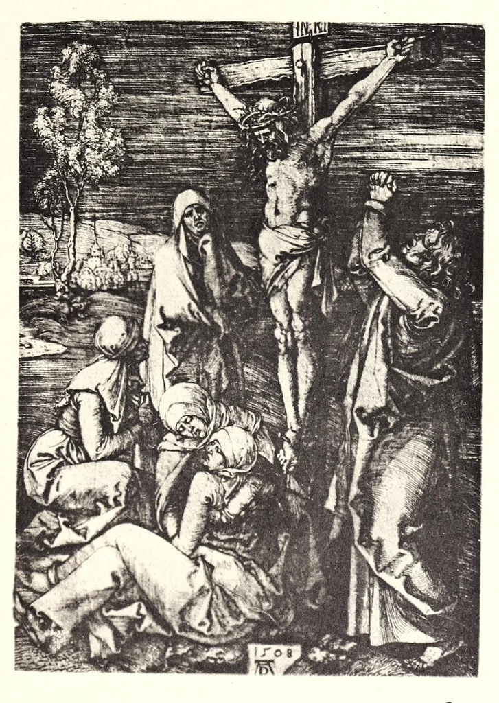 An illustration from Die ausdrucksbewegung des schmerzens in der christlichen kunst bis zum ausgang der renaissance, 1921, leaf 51