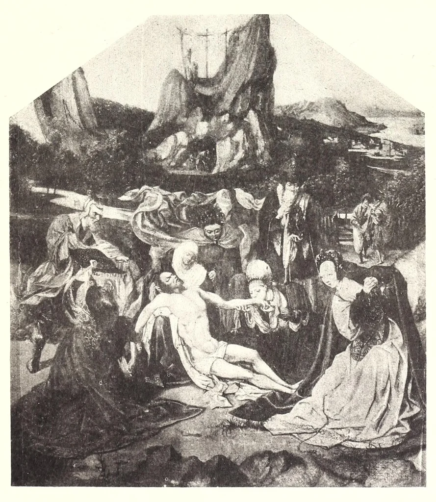 An illustration from Die ausdrucksbewegung des schmerzens in der christlichen kunst bis zum ausgang der renaissance, 1921, leaf 73