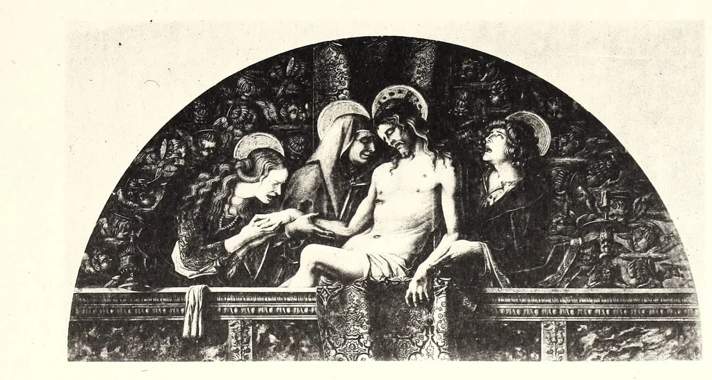 An illustration from Die ausdrucksbewegung des schmerzens in der christlichen kunst bis zum ausgang der renaissance, 1921, leaf 73