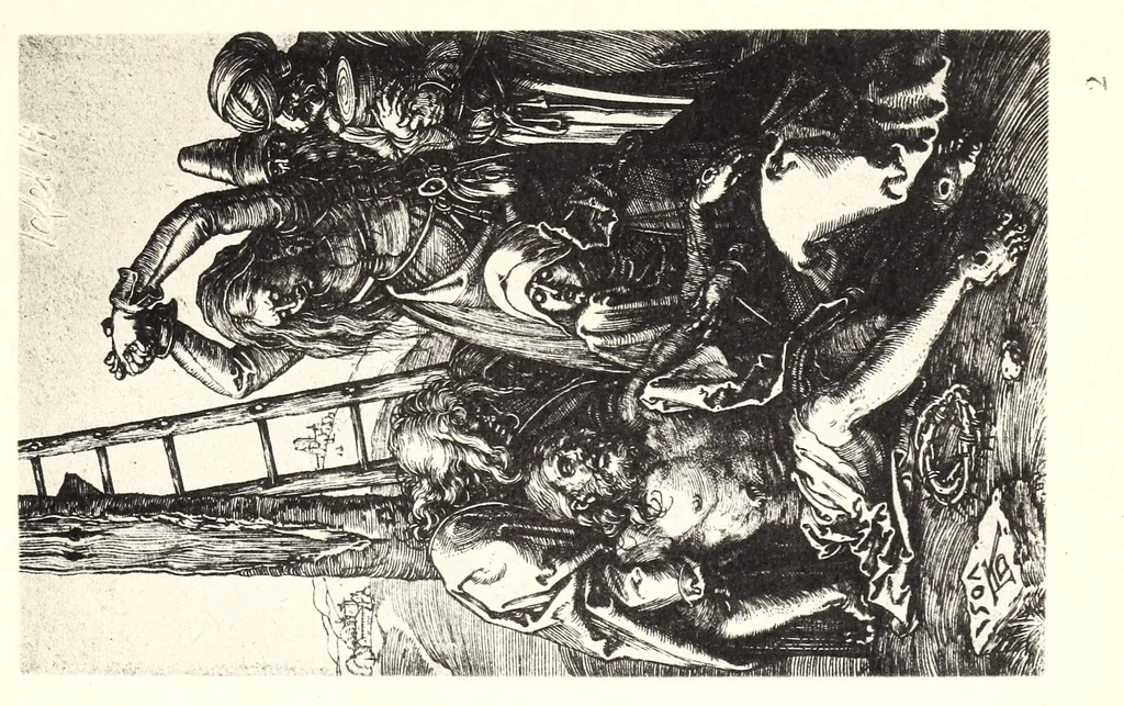 An illustration from Die ausdrucksbewegung des schmerzens in der christlichen kunst bis zum ausgang der renaissance, 1921, leaf 77