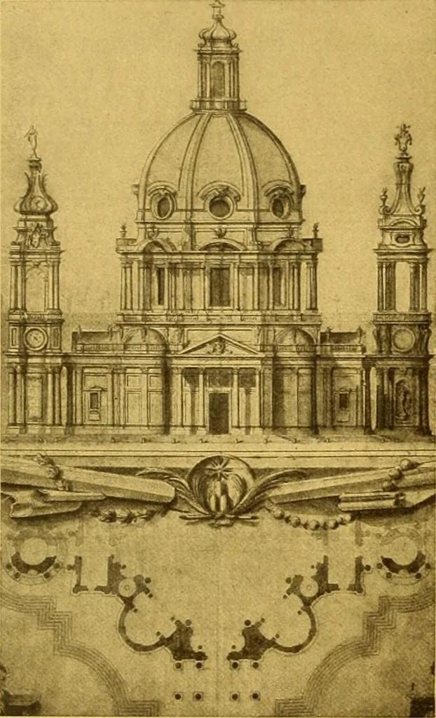 An illustration from Die baukunst des 17. und 18. Jahrhunderts, 1919, leaf 143