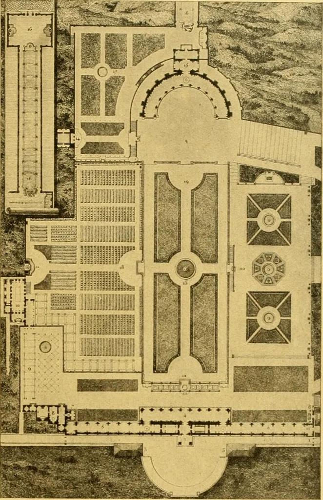 An illustration from Die baukunst des 17. und 18. Jahrhunderts, 1919, leaf 198