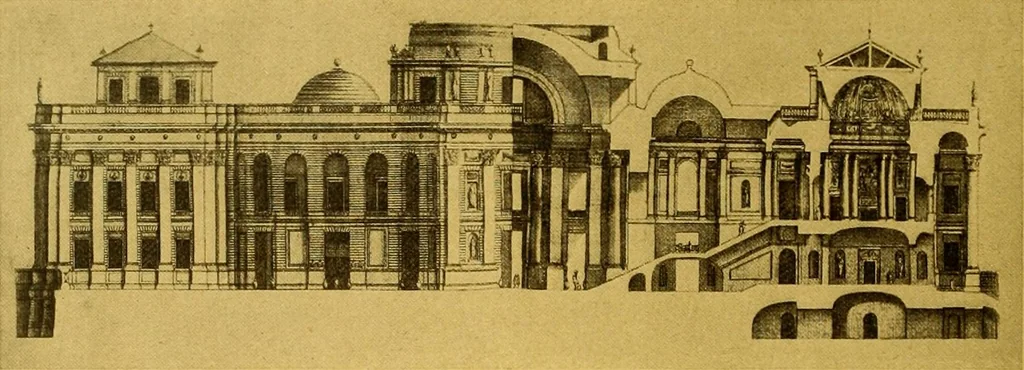 An illustration from Die baukunst des 17. und 18. Jahrhunderts, 1919, leaf 227