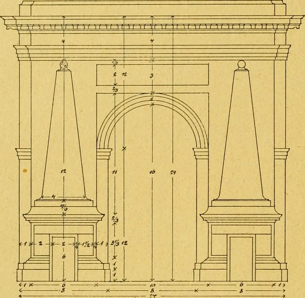 An illustration from Die baukunst des 17. und 18. Jahrhunderts, 1919, leaf 267