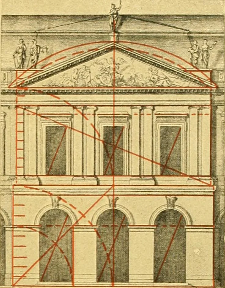 An illustration from Die baukunst des 17. und 18. Jahrhunderts, 1919, leaf 268