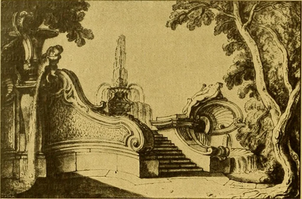 An illustration from Die baukunst des 17. und 18. Jahrhunderts, 1919, leaf 299
