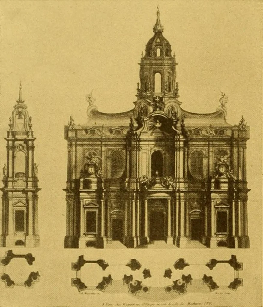 An illustration from Die baukunst des 17. und 18. Jahrhunderts, 1919, leaf 325