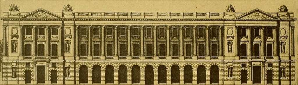 An illustration from Die baukunst des 17. und 18. Jahrhunderts, 1919, leaf 345