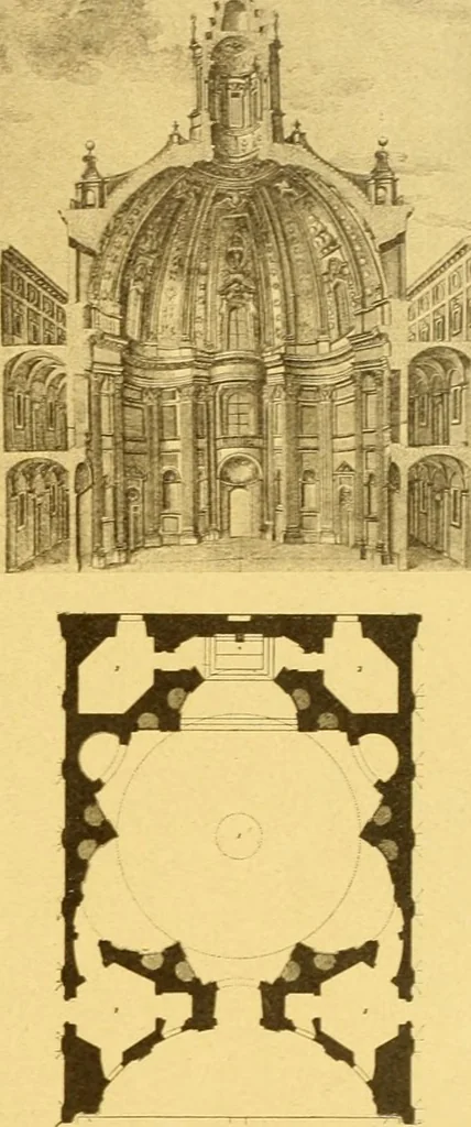 An illustration from Die baukunst des 17. und 18. Jahrhunderts, 1919, leaf 98