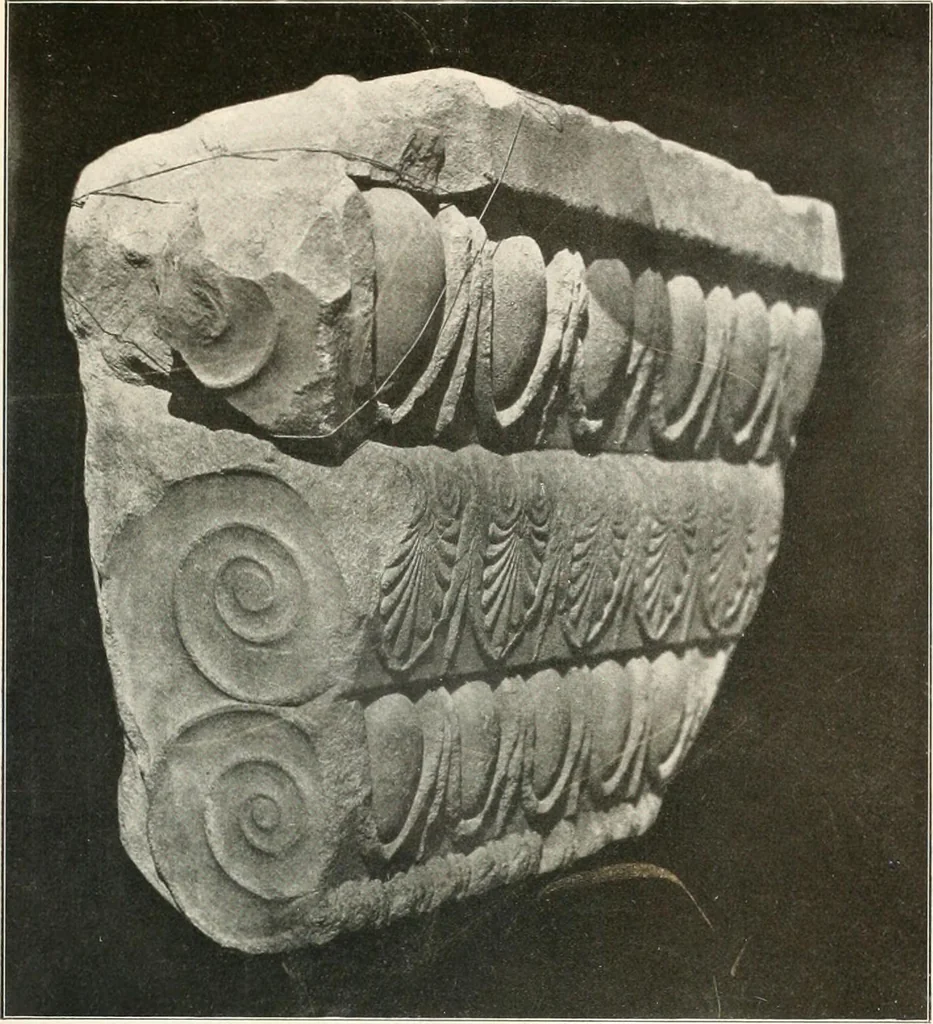 An illustration from Die Baukunst des Altertums, 1910, leaf 135