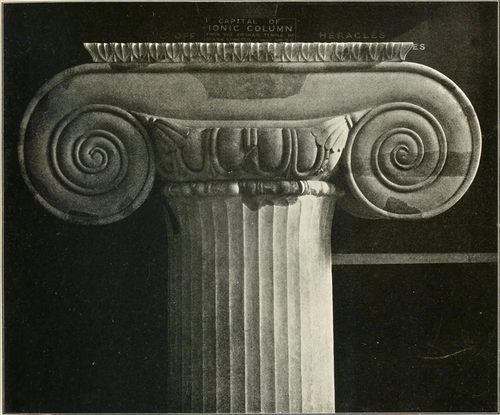 An illustration from Die Baukunst des Altertums, 1910, leaf 139