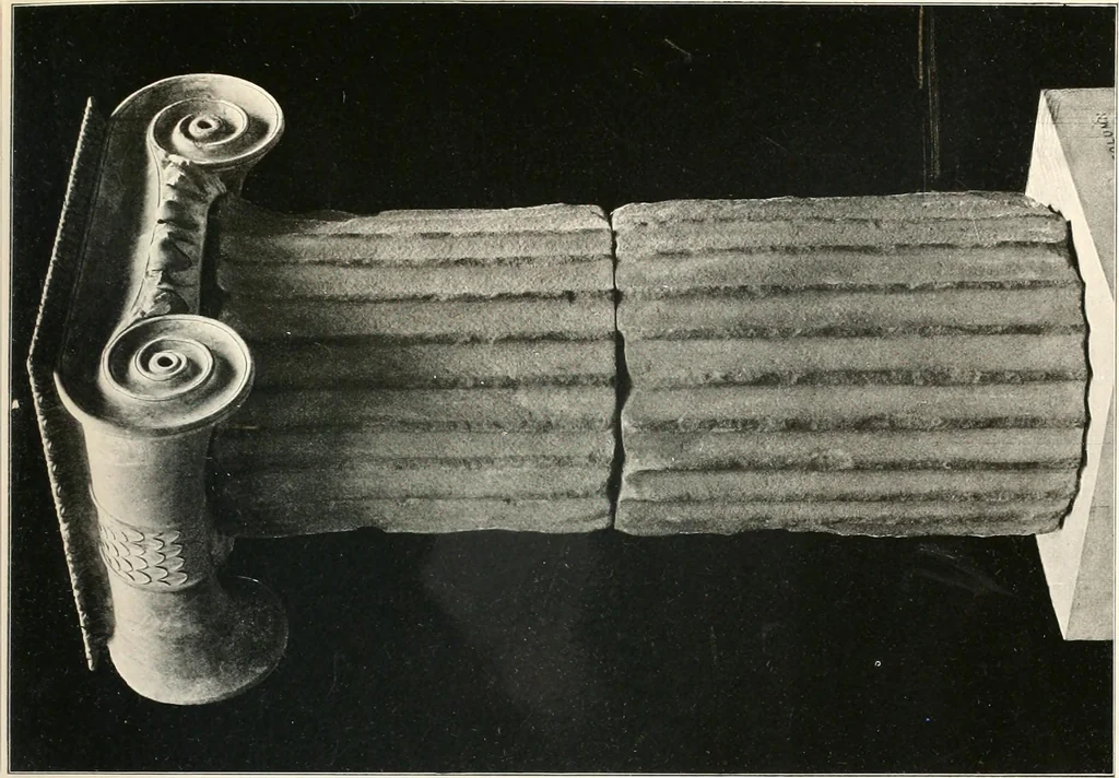 An illustration from Die Baukunst des Altertums, 1910, leaf 141