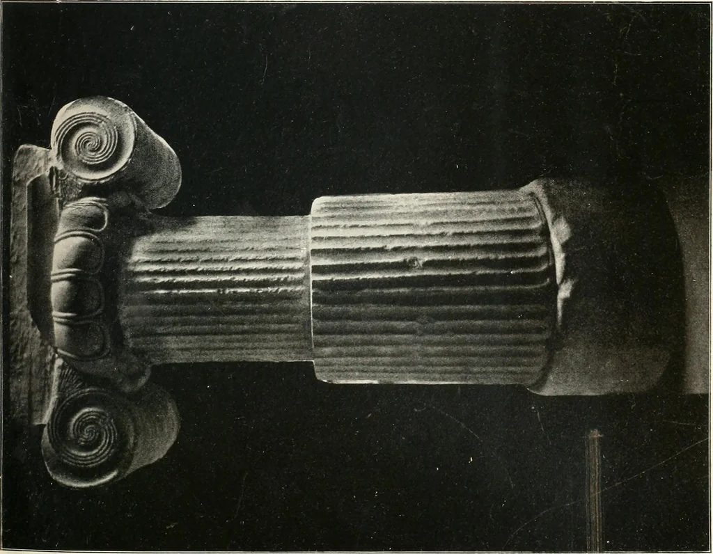 An illustration from Die Baukunst des Altertums, 1910, leaf 141