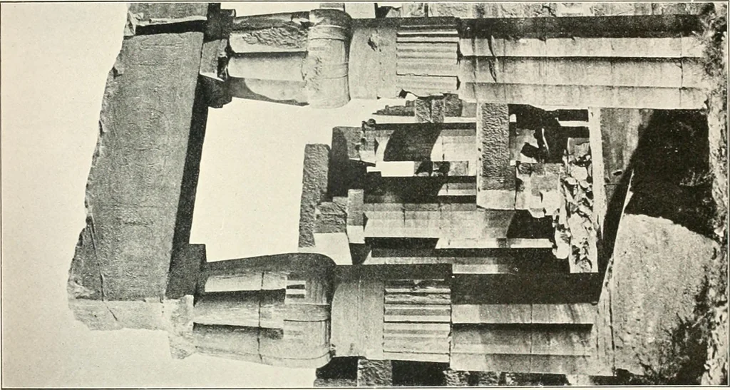 An illustration from Die Baukunst des Altertums, 1910, leaf 143