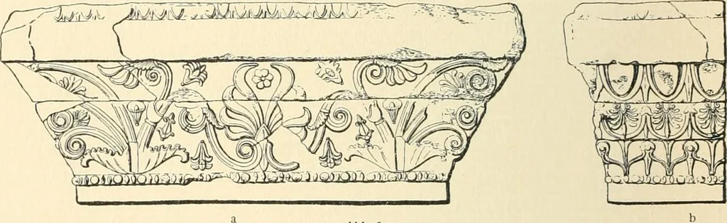 An illustration from Die Baukunst des Altertums, 1910, leaf 150