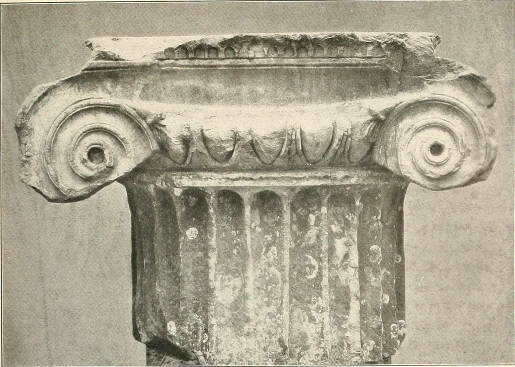 An illustration from Die Baukunst des Altertums, 1910, leaf 157