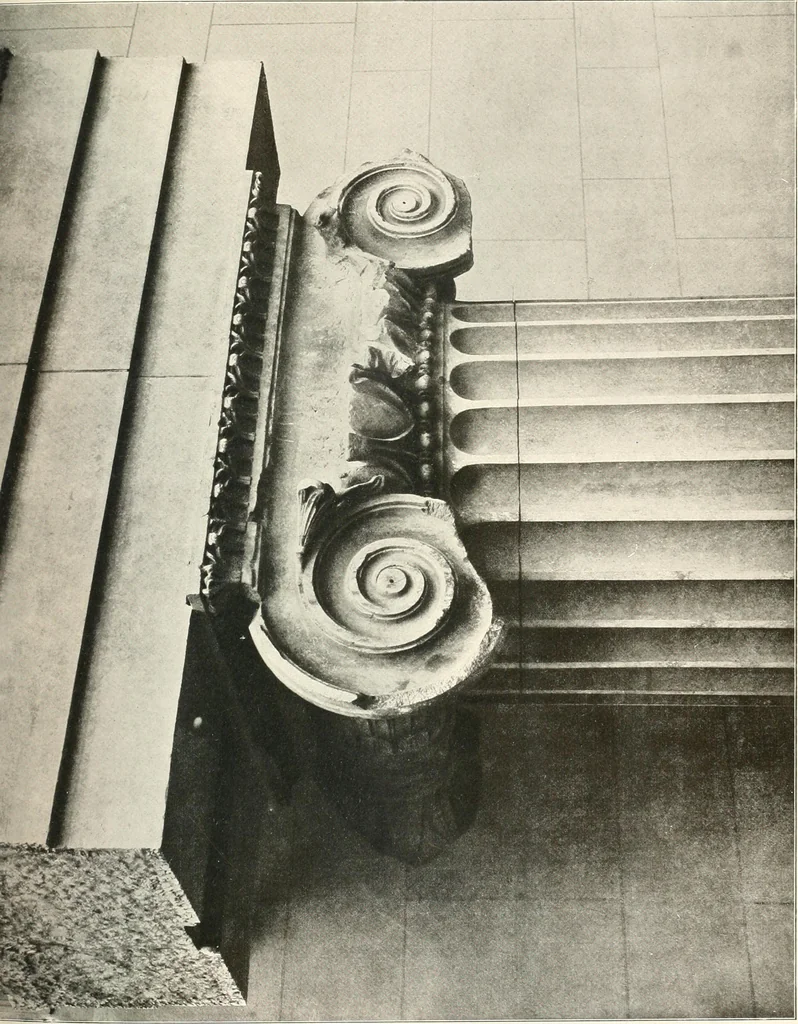 An illustration from Die Baukunst des Altertums, 1910, leaf 159