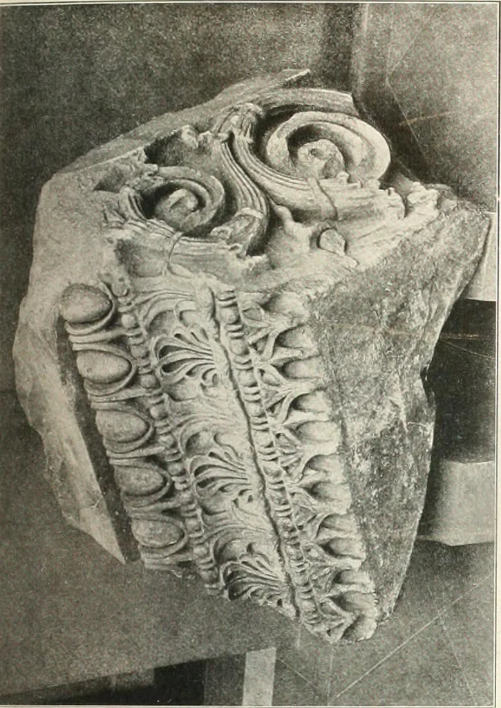 An illustration from Die Baukunst des Altertums, 1910, leaf 161