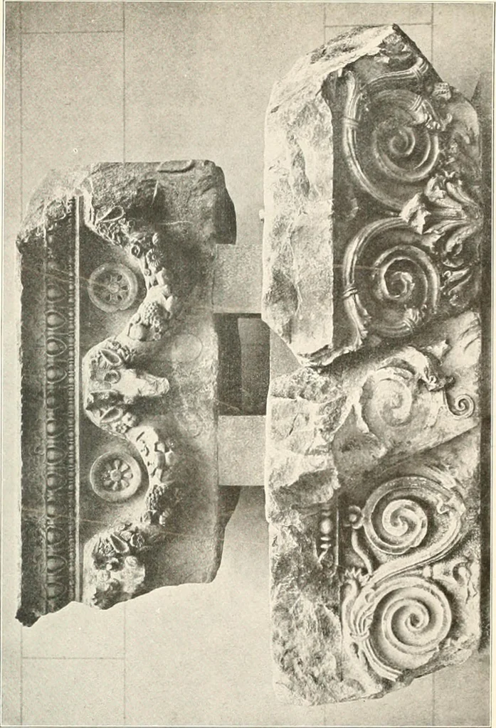 An illustration from Die Baukunst des Altertums, 1910, leaf 161