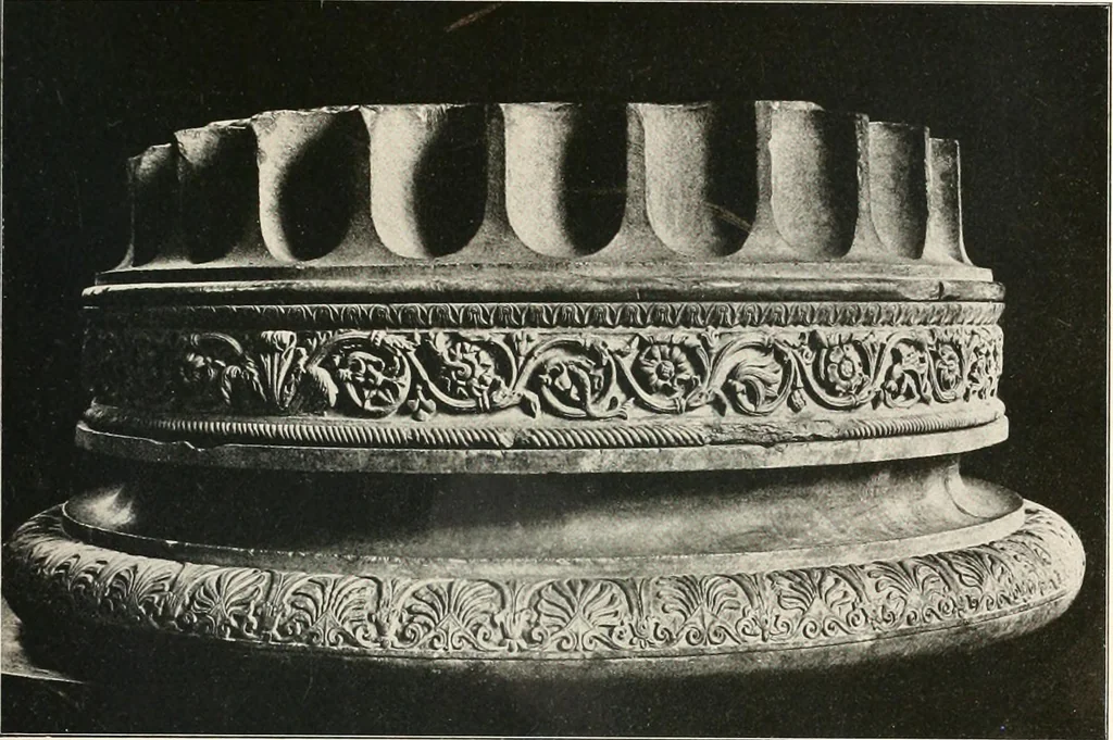An illustration from Die Baukunst des Altertums, 1910, leaf 169