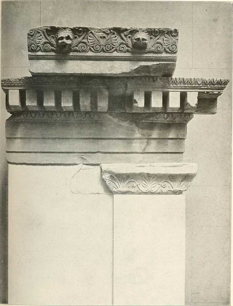 An illustration from Die Baukunst des Altertums, 1910, leaf 175