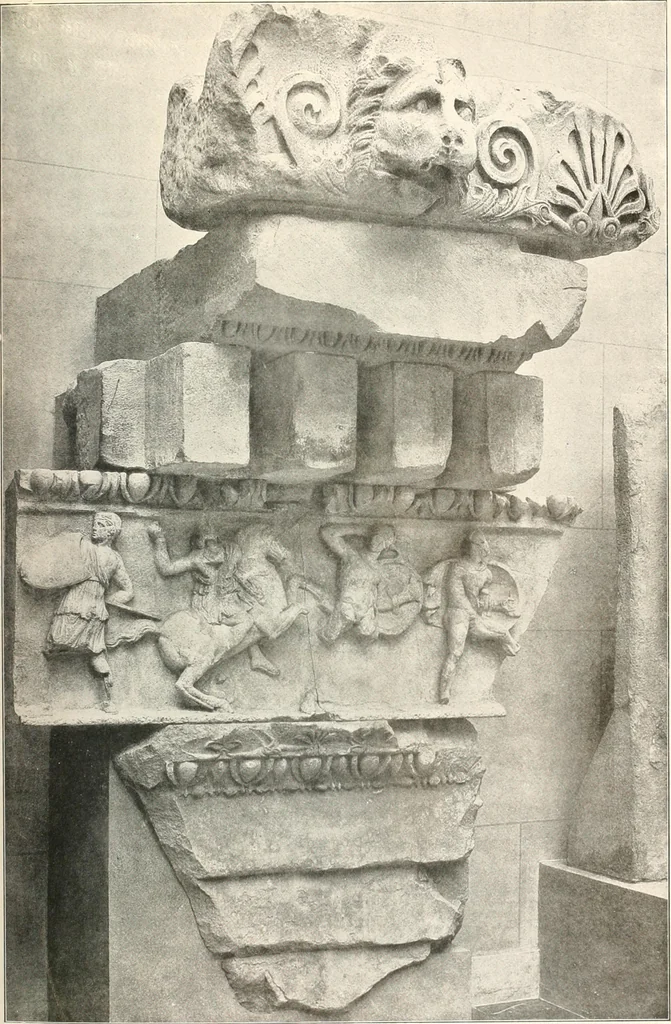An illustration from Die Baukunst des Altertums, 1910, leaf 177