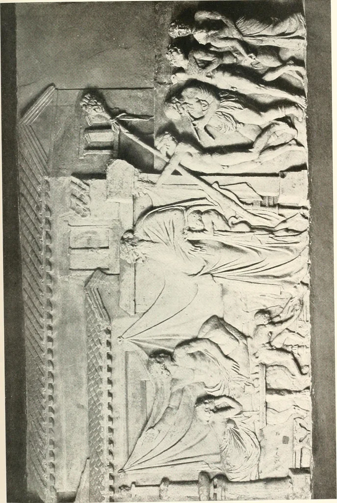 An illustration from Die Baukunst des Altertums, 1910, leaf 181