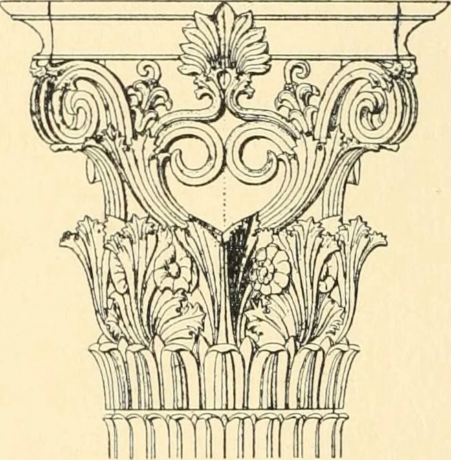 An illustration from Die Baukunst des Altertums, 1910, leaf 194