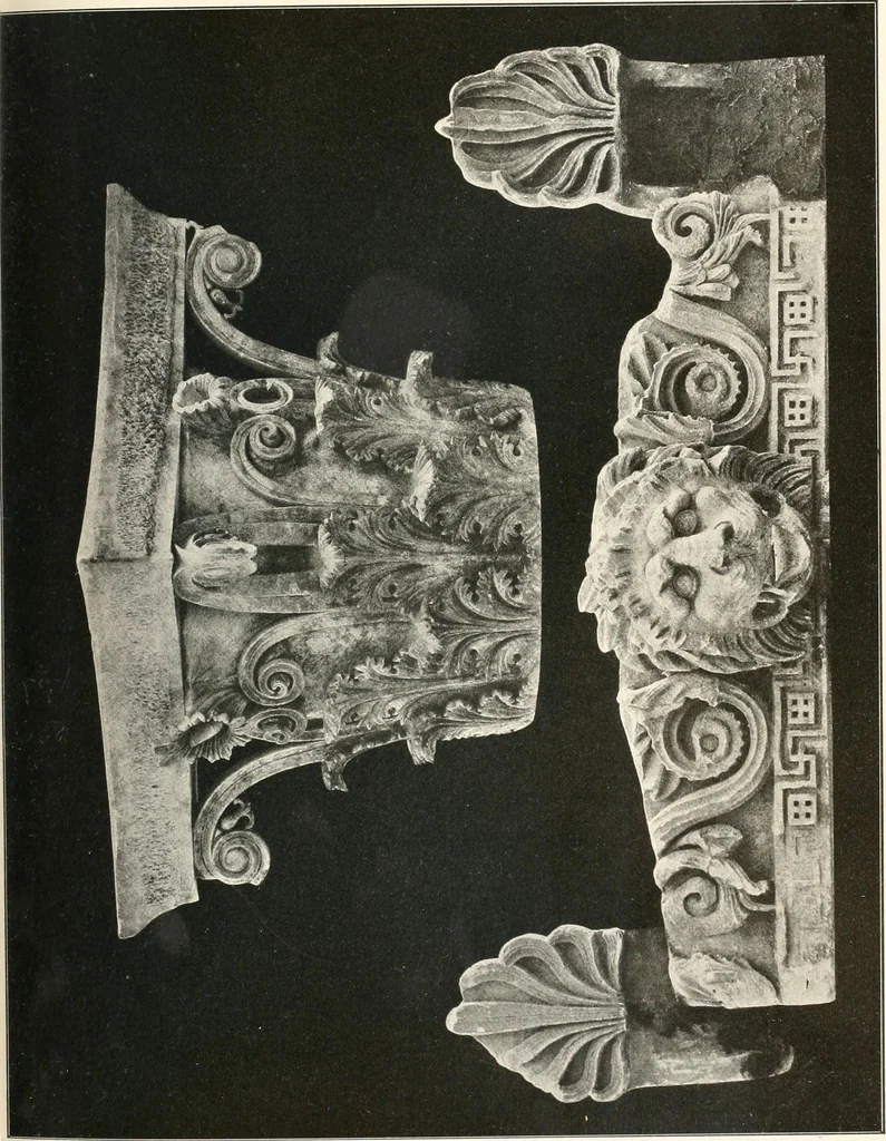 An illustration from Die Baukunst des Altertums, 1910, leaf 203