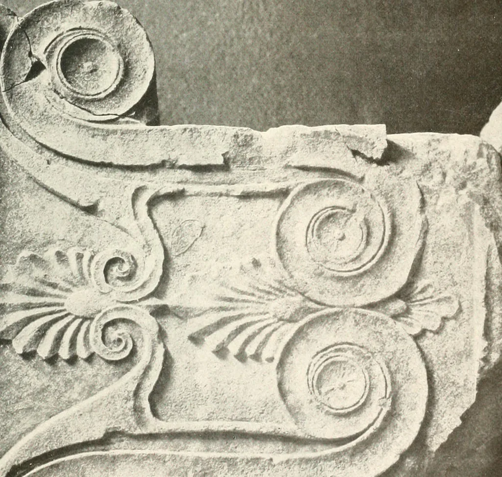An illustration from Die Baukunst des Altertums, 1910, leaf 205