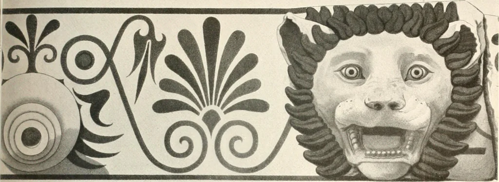 An illustration from Die Baukunst des Altertums, 1910, leaf 207