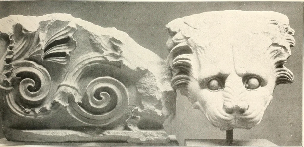 An illustration from Die Baukunst des Altertums, 1910, leaf 207