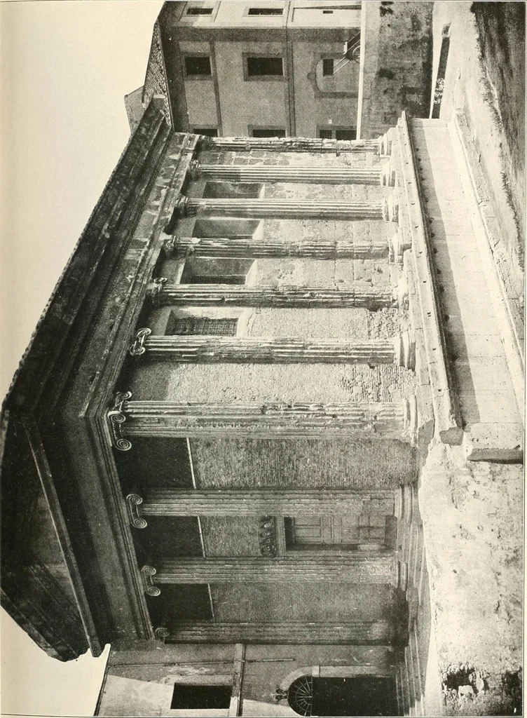 An illustration from Die Baukunst des Altertums, 1910, leaf 215