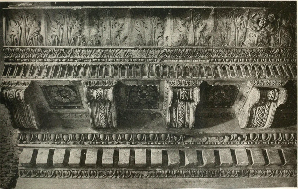 An illustration from Die Baukunst des Altertums, 1910, leaf 223