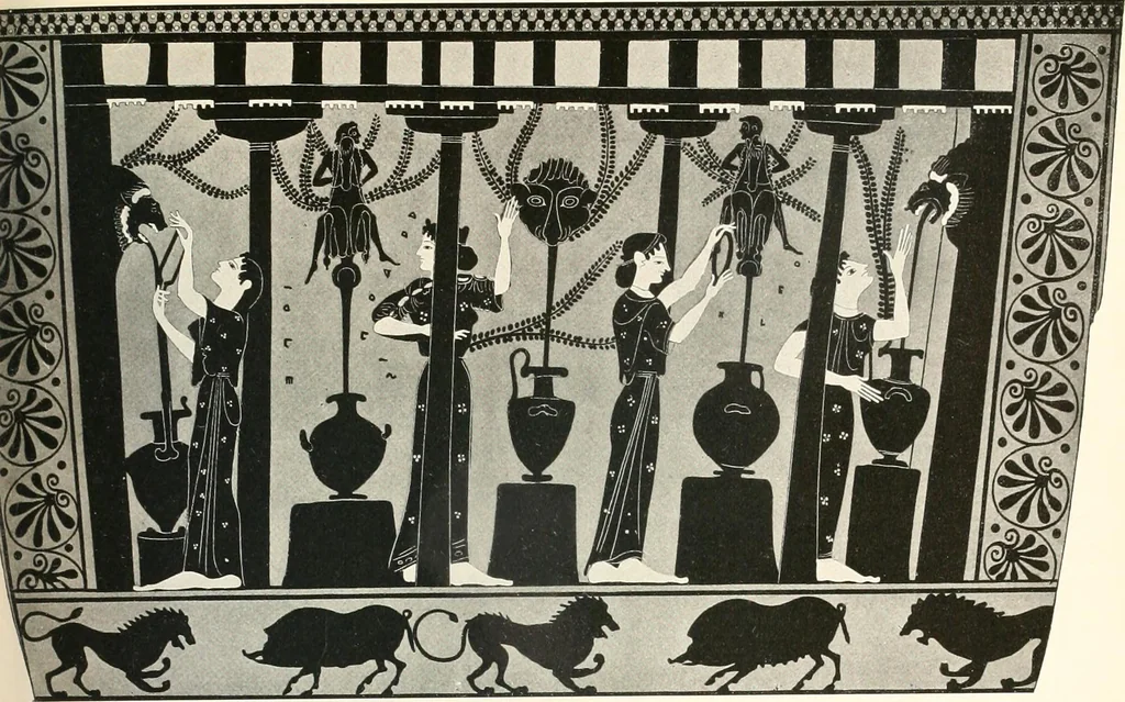 An illustration from Die Baukunst des Altertums, 1910, leaf 295