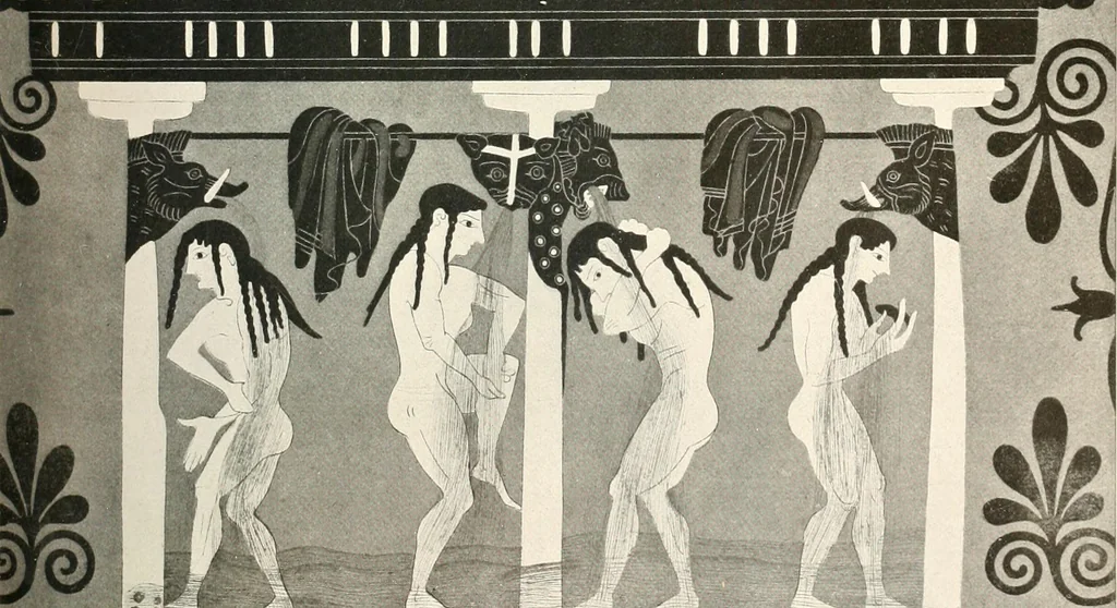 An illustration from Die Baukunst des Altertums, 1910, leaf 295