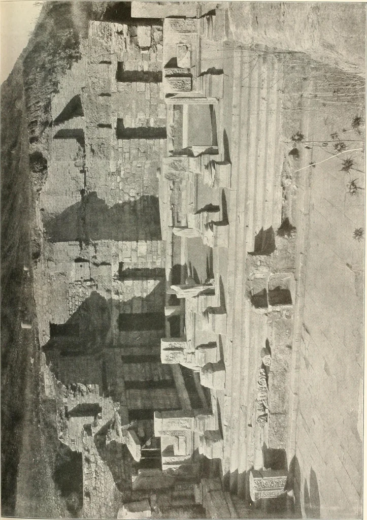 An illustration from Die Baukunst des Altertums, 1910, leaf 405